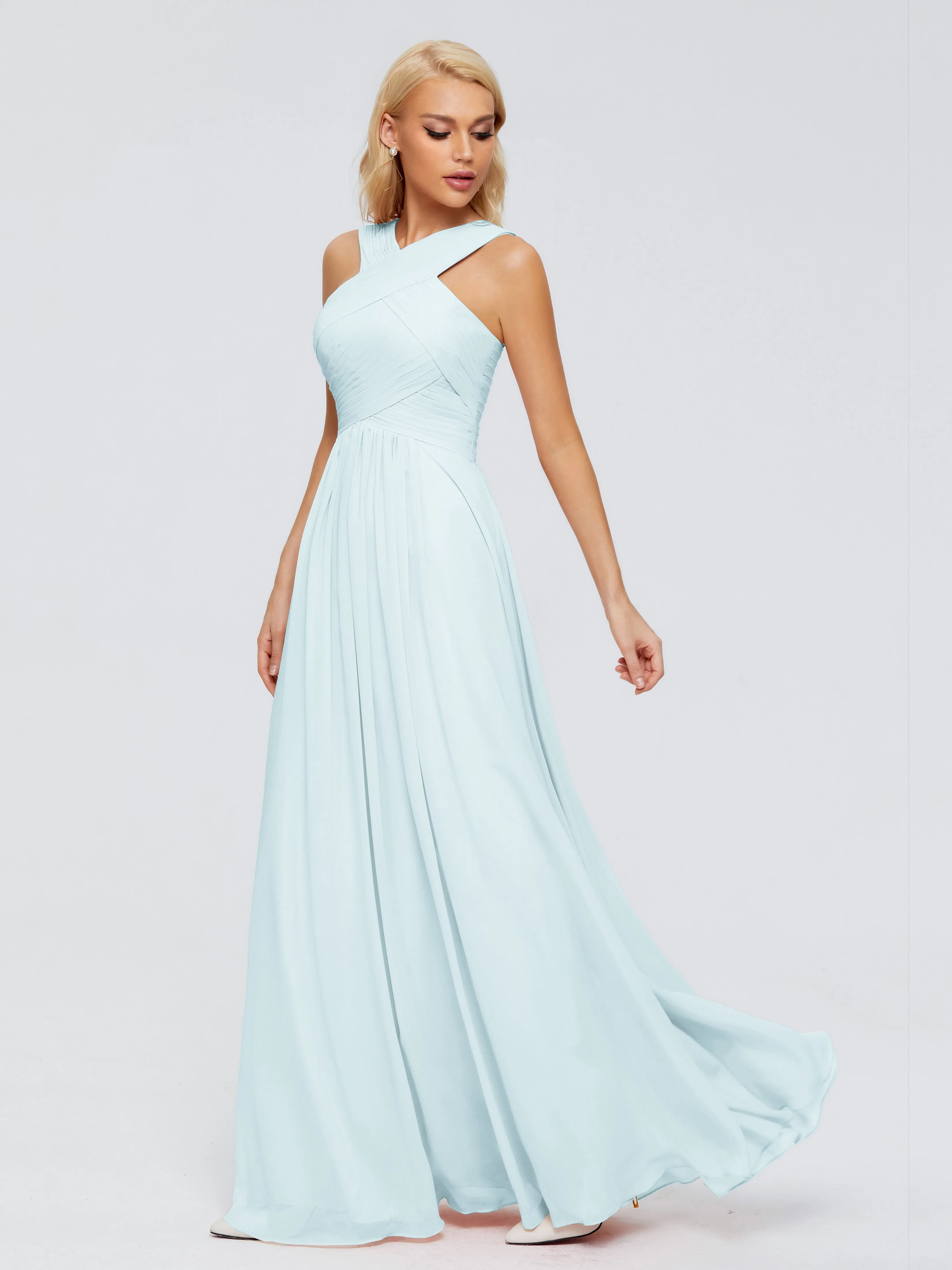 Aliyah Charming A-line Straps Chiffon Bridesmaid Dresses