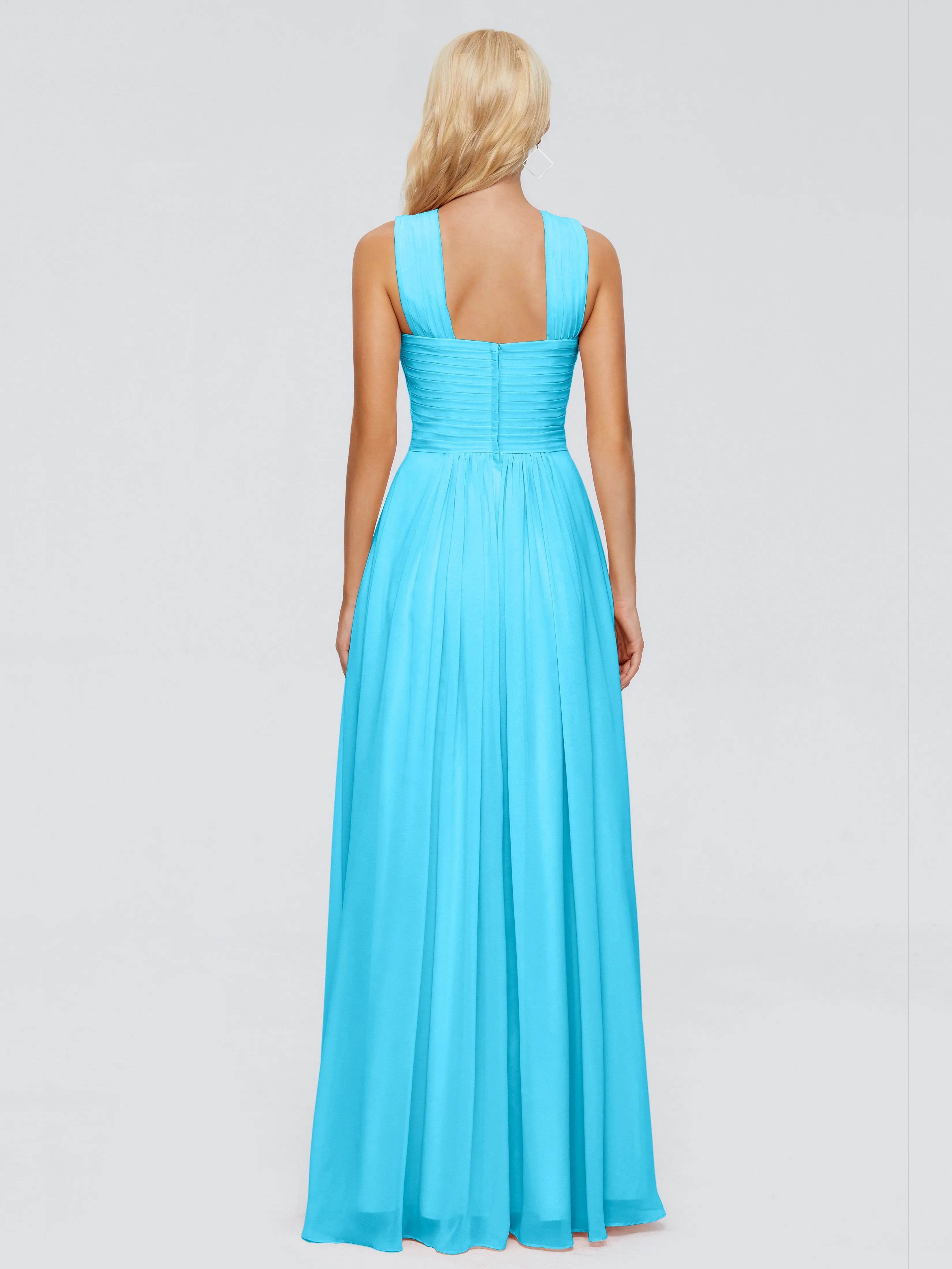 Aliyah Charming A-line Straps Chiffon Bridesmaid Dresses