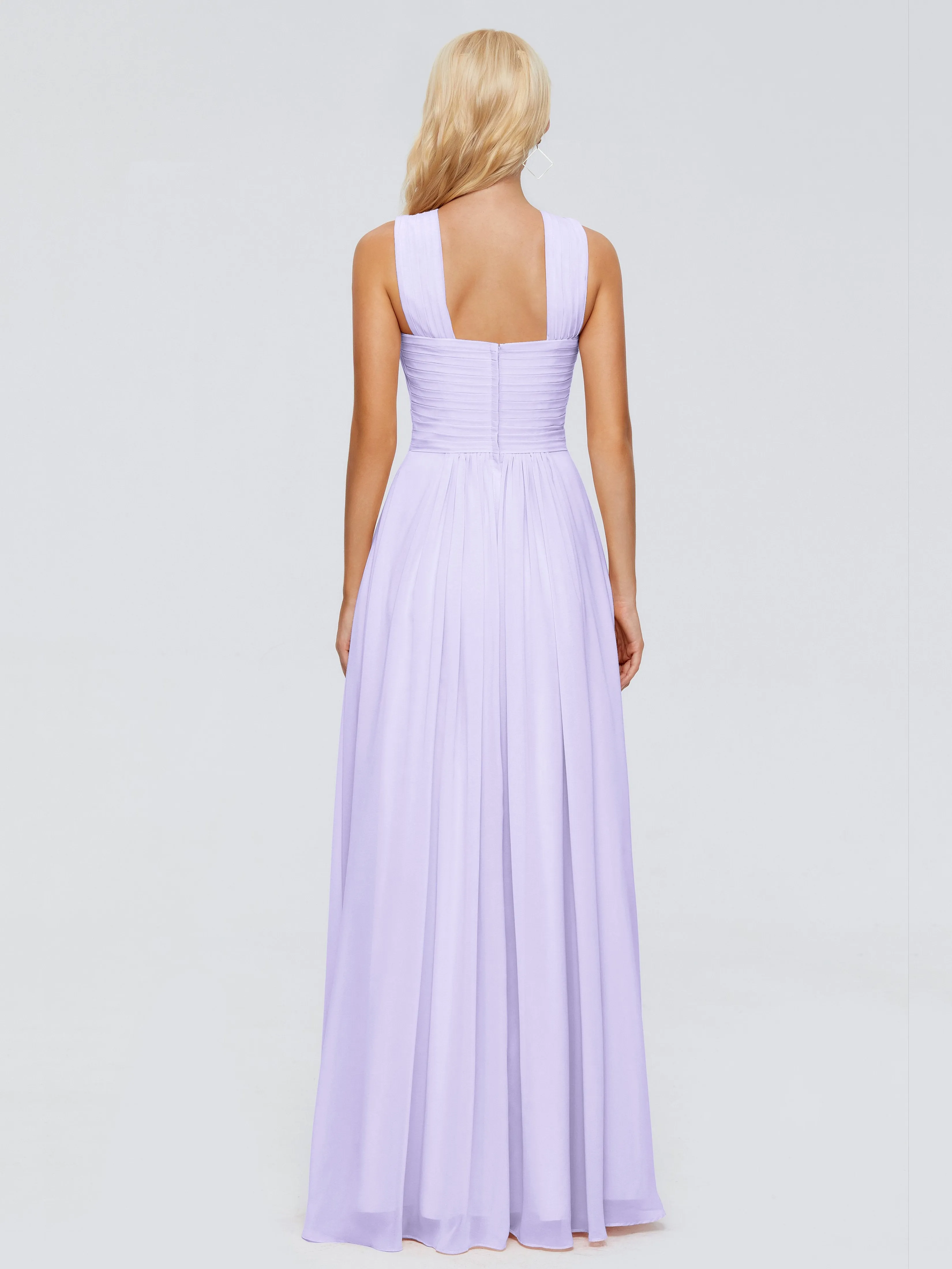 Aliyah Charming A-line Straps Chiffon Bridesmaid Dresses