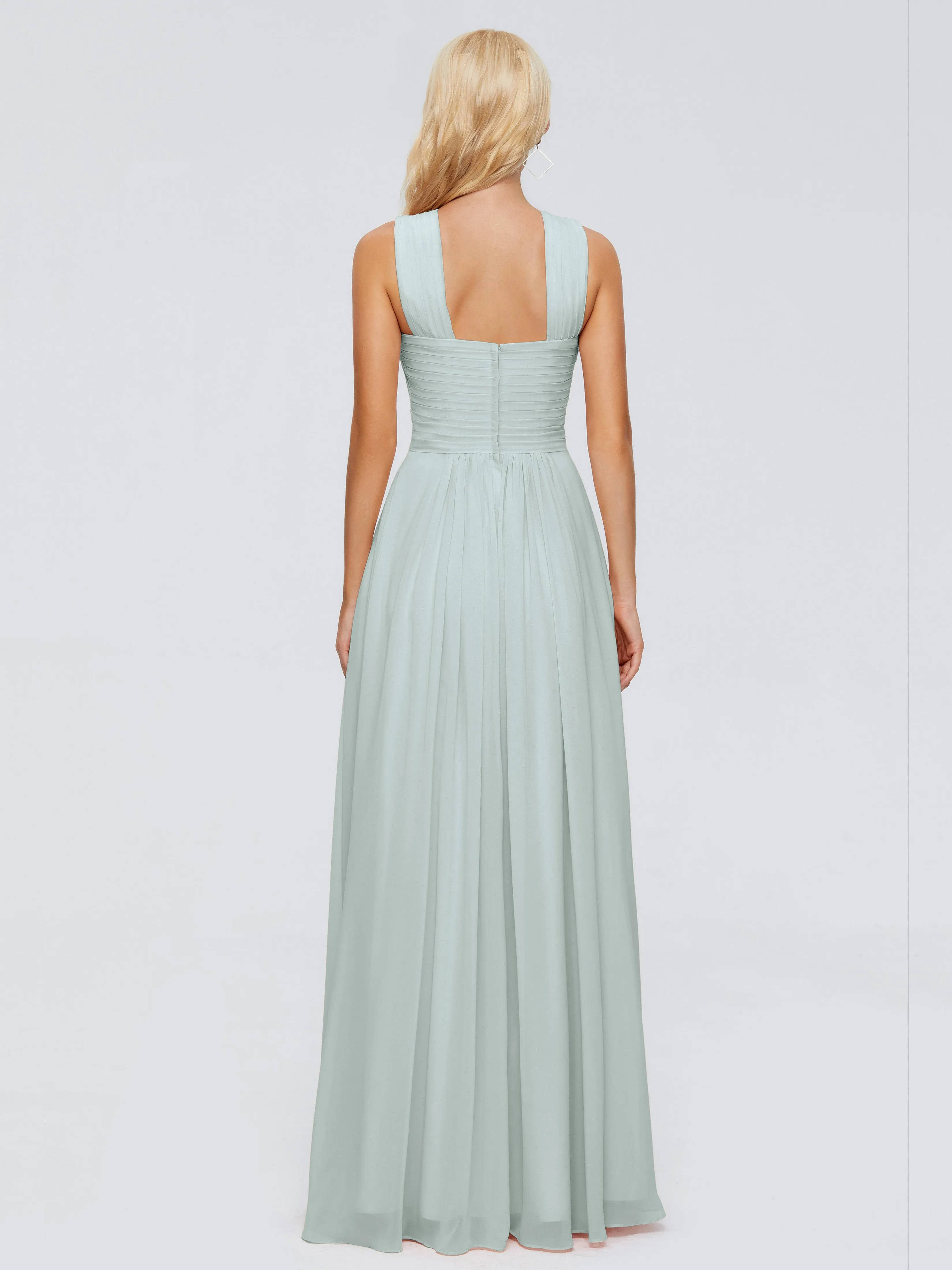 Aliyah Charming A-line Straps Chiffon Bridesmaid Dresses