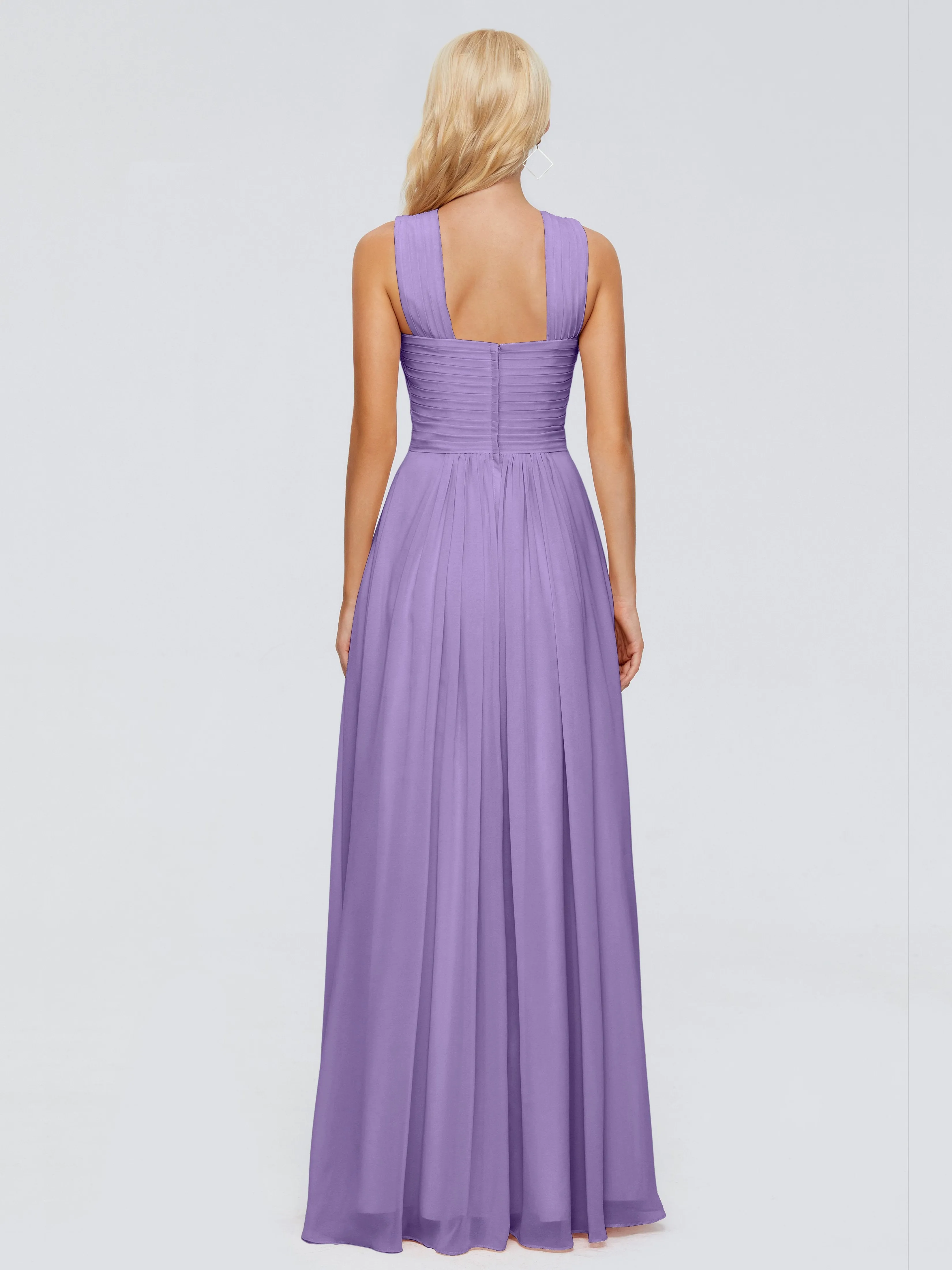 Aliyah Charming A-line Straps Chiffon Bridesmaid Dresses