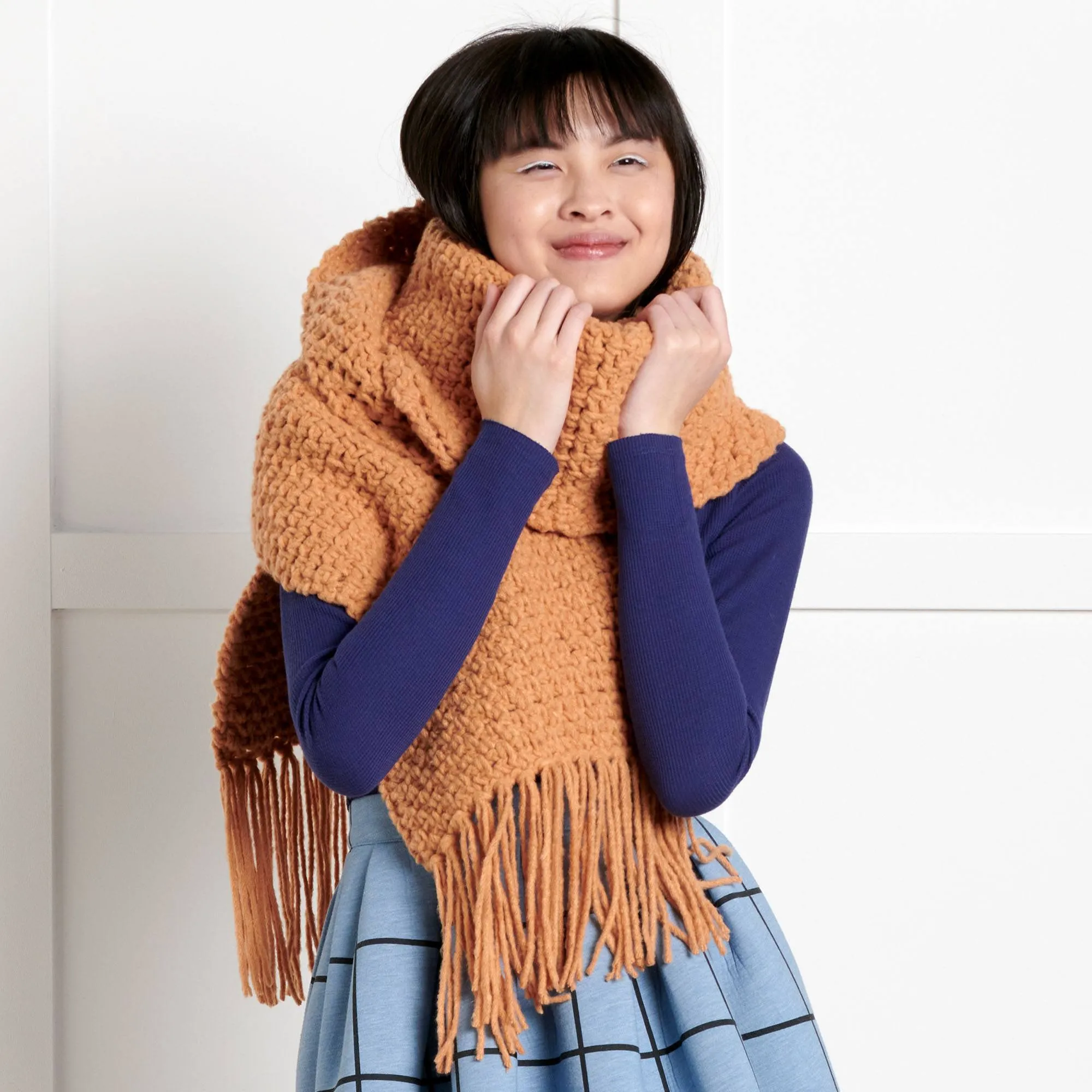 Bernat Cozy Wraps Crochet Scarf