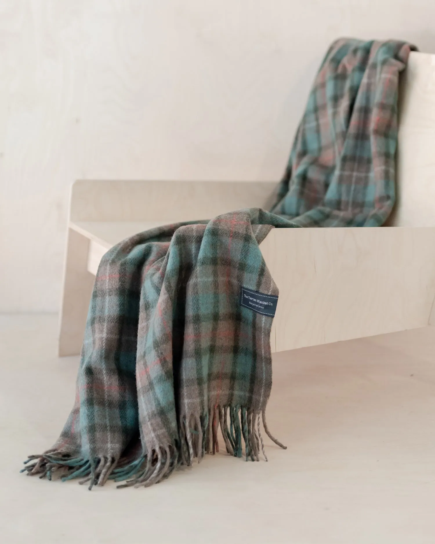 Fraser Hunting Weathered Tartan Recycled Wool Blanket