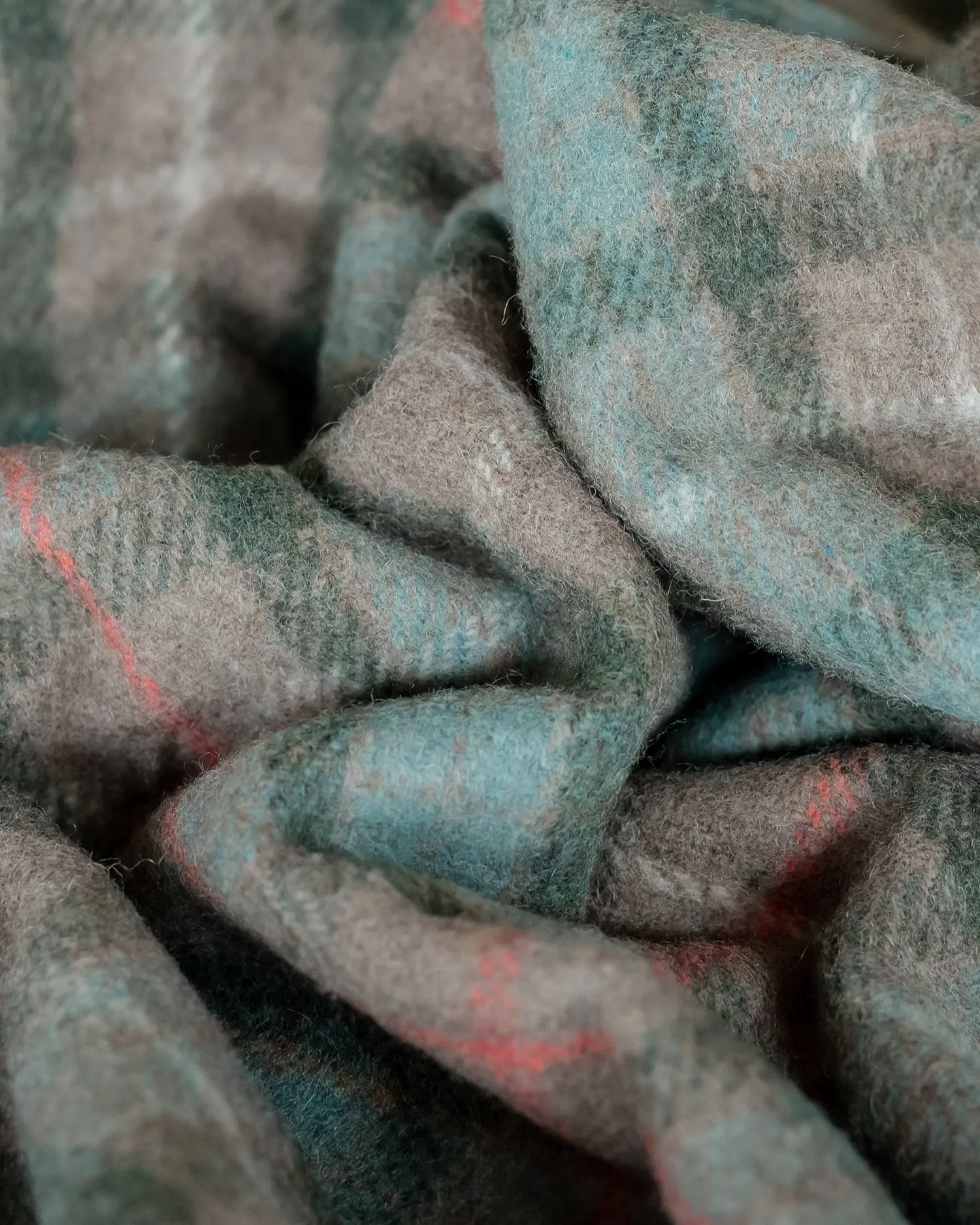 Fraser Hunting Weathered Tartan Recycled Wool Blanket