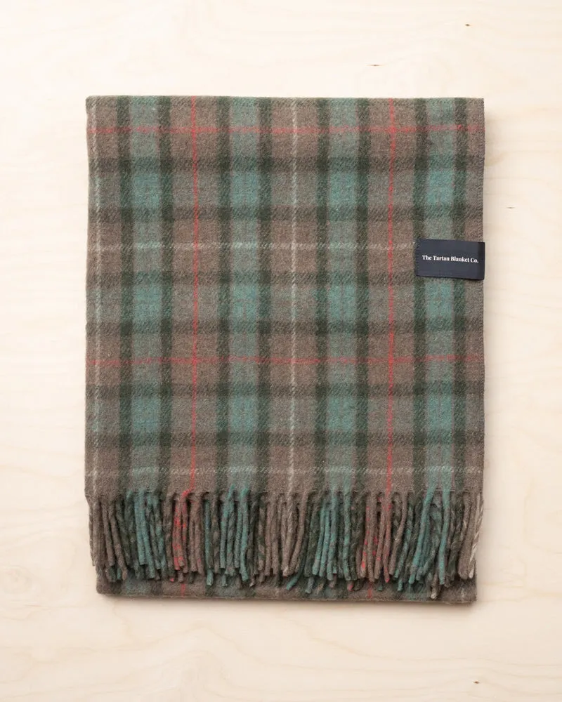 Fraser Hunting Weathered Tartan Recycled Wool Blanket