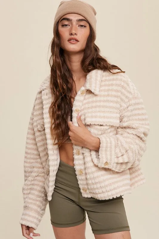 Getting Cozy Plaid Fleece Shacket