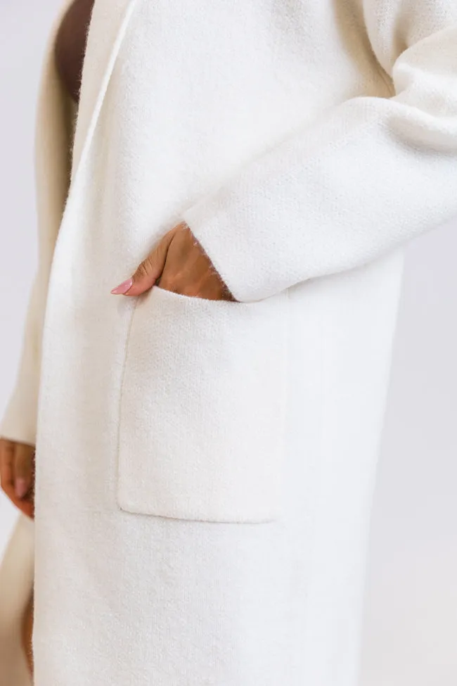 Go Where You Choose Ivory Long Cardigan SALE