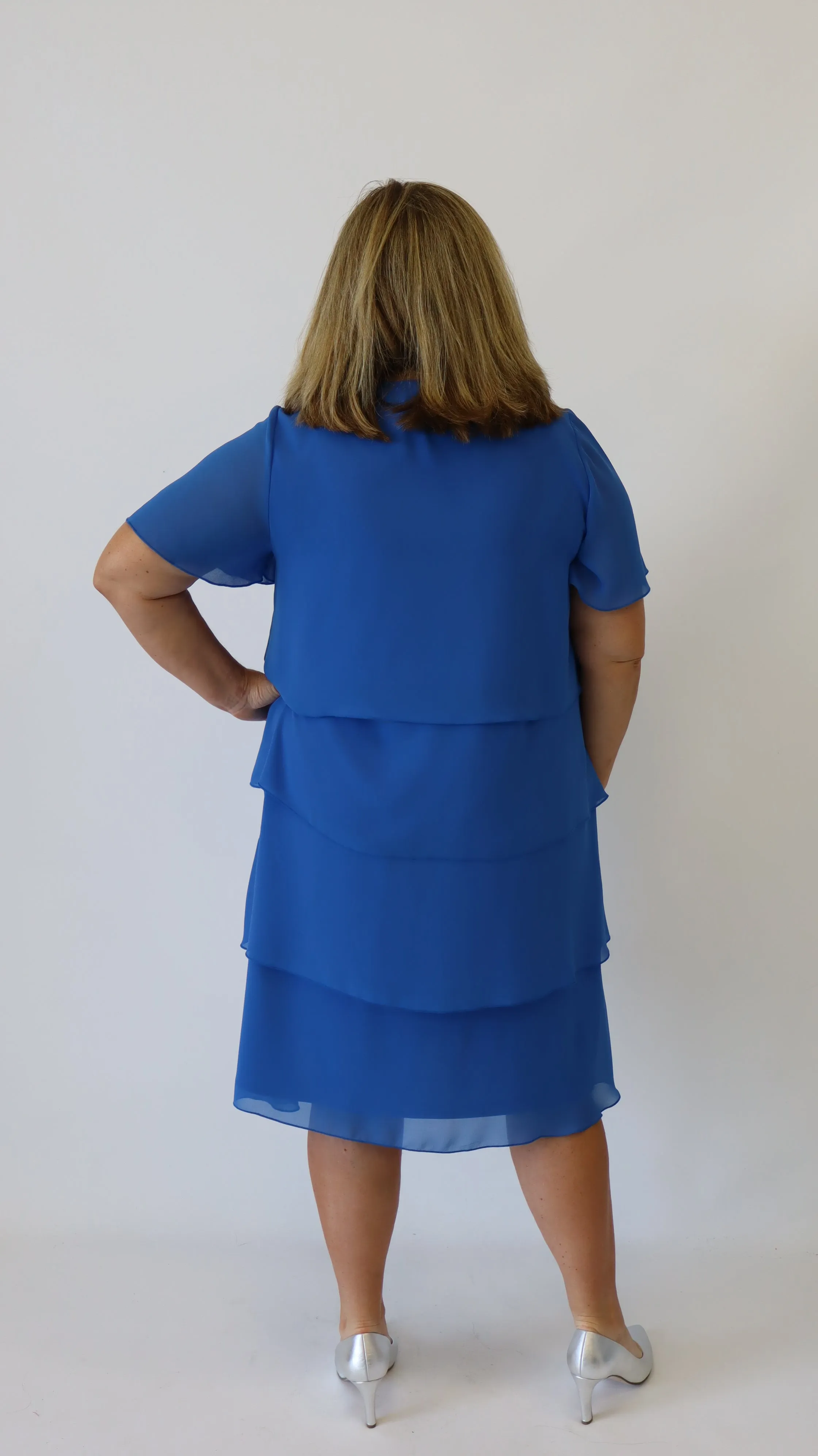 Godske Dress Tiered Layers in Blue