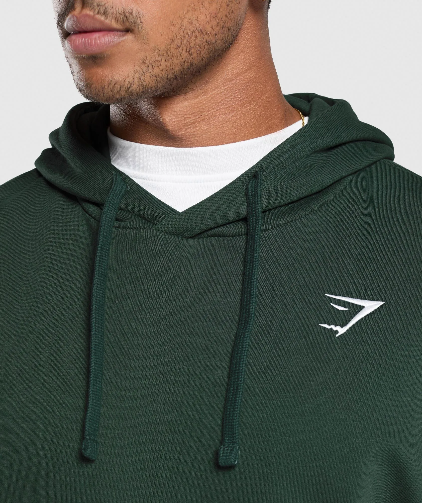 Gymshark Crest Oversized Hoodie - Victory Green