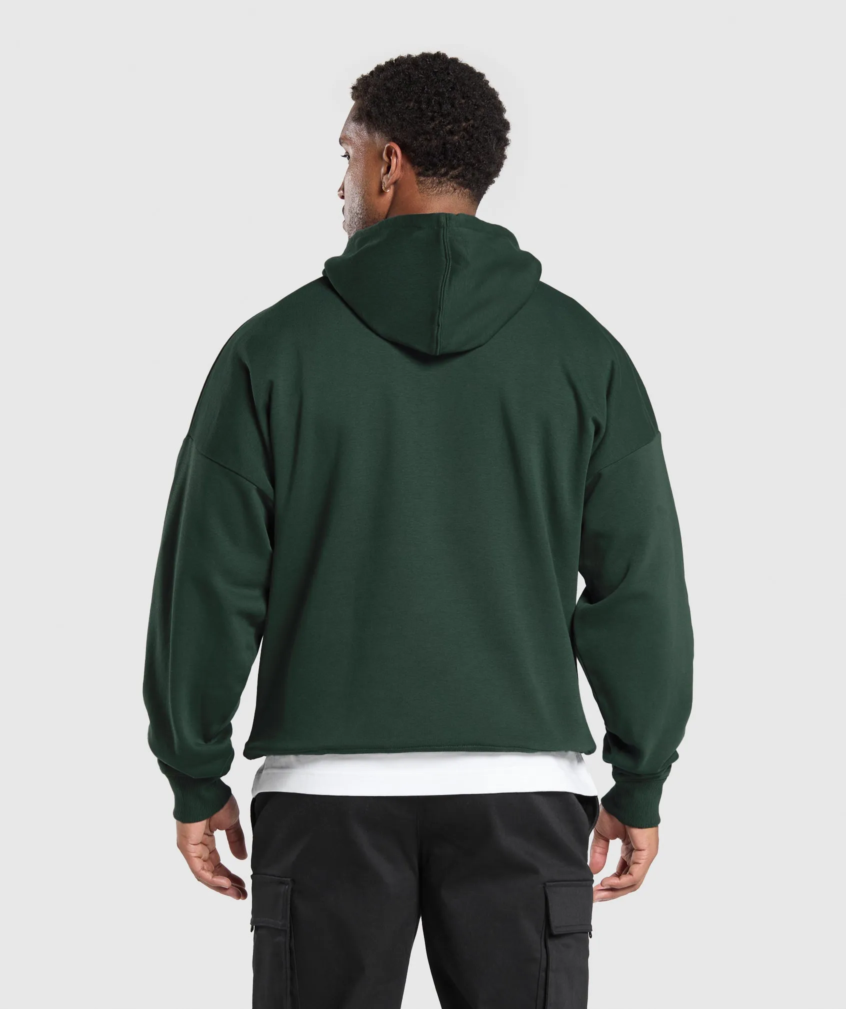 Gymshark Crest Oversized Hoodie - Victory Green