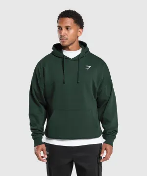 Gymshark Crest Oversized Hoodie - Victory Green