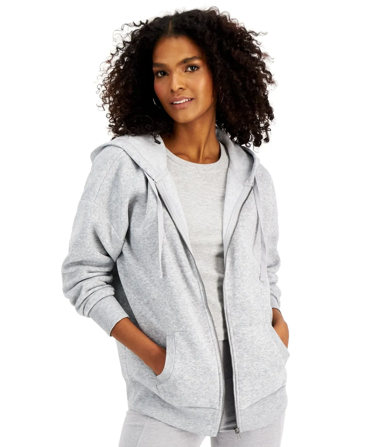 HIPPIE ROSE  - Oversized Zipper Hoodie