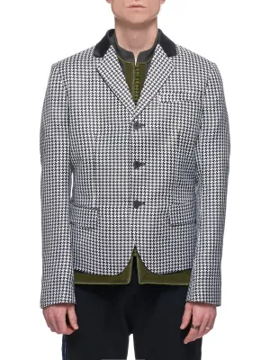 Houndstooth Blazer (193-3002-214-093-BLACK-WHITE)