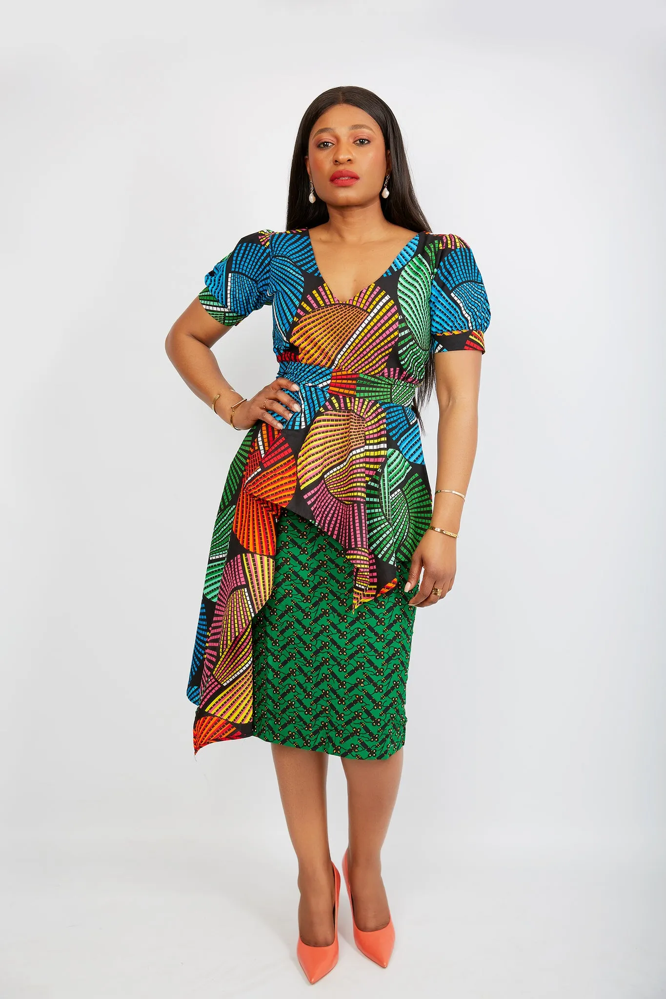 Just arrived - Zuriel Leymah African Print Asymmetric Blouse/Top