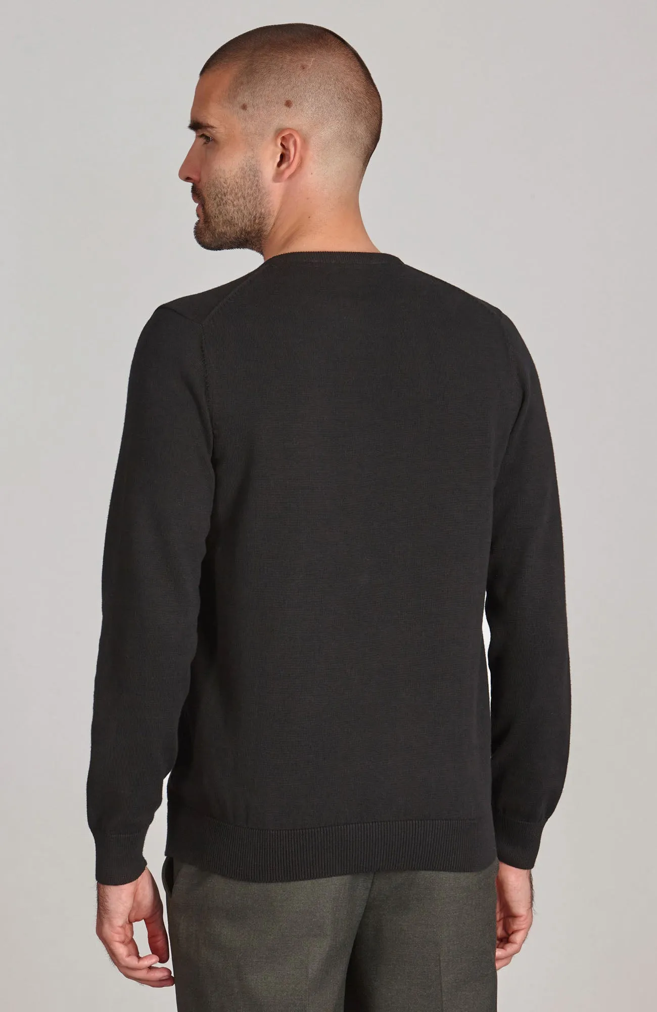 Men's 100% Cotton Crew Neck Jumper