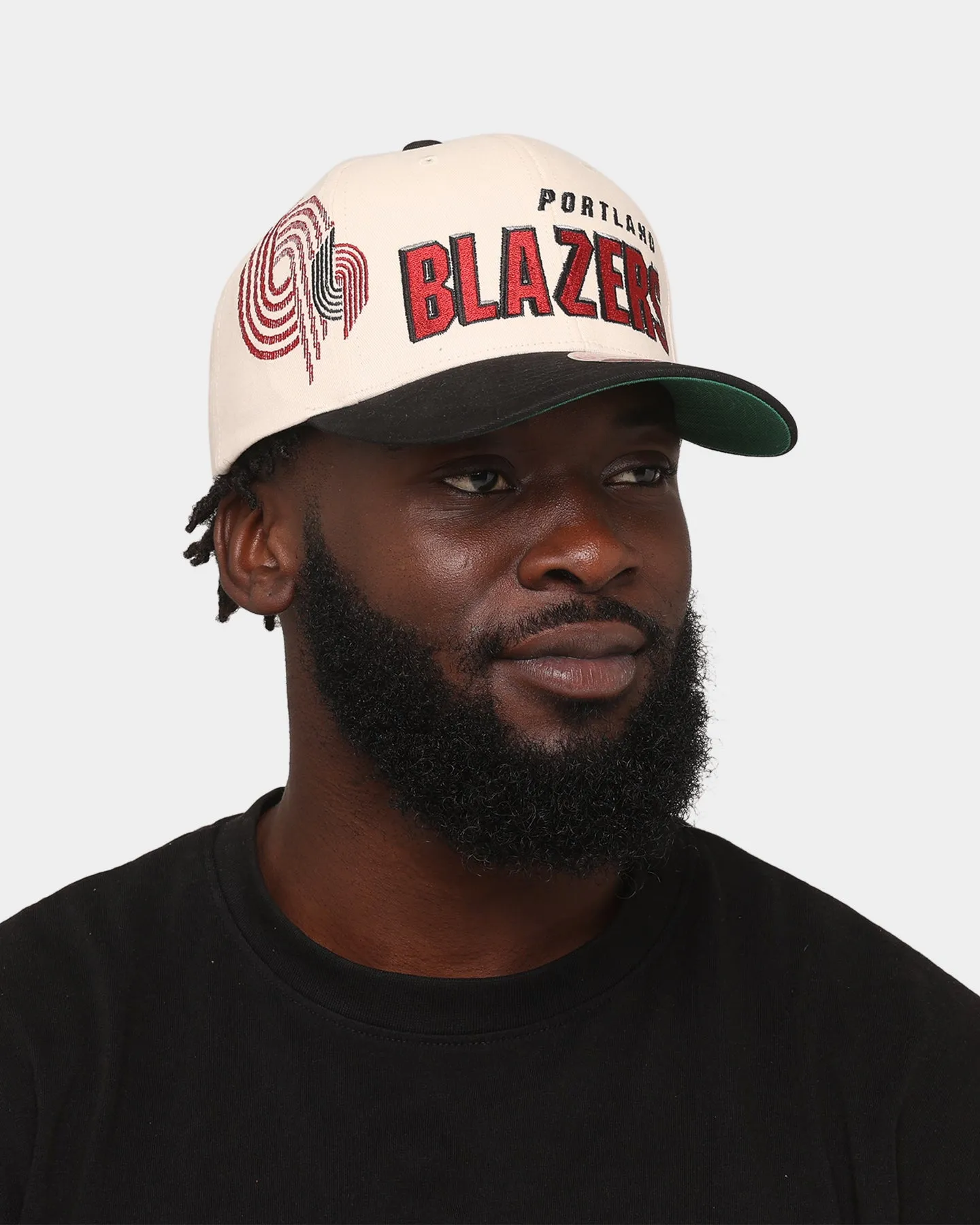 Mitchell & Ness Portland Blazers '96 Draft' Pro Crown Snapback Off White