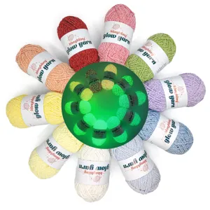 Premium Glow-in-the-Dark Chenille Yarn(14 colors)