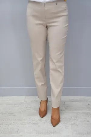 Robell Marie Full Length Trousers Beige 14 - 51412 5499 14