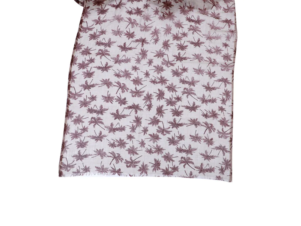 Serene Forest Floral Scarf