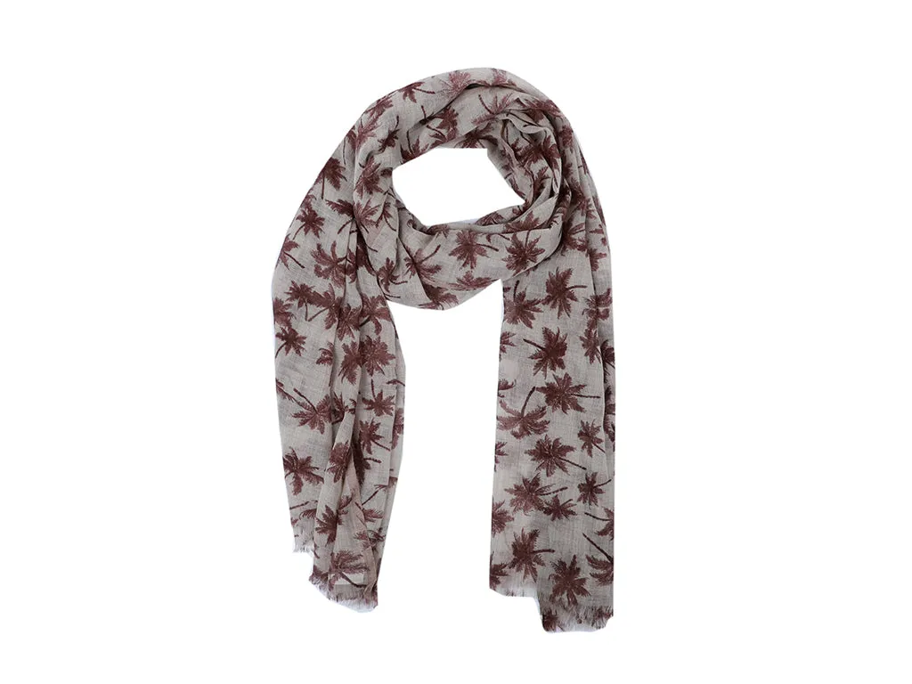 Serene Forest Floral Scarf