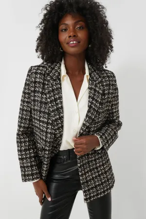 Tan and Black Tweed Madeleine Blazer