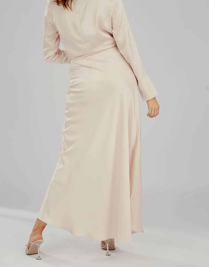 The Crescent Modish Satin Skirt - Light Shades