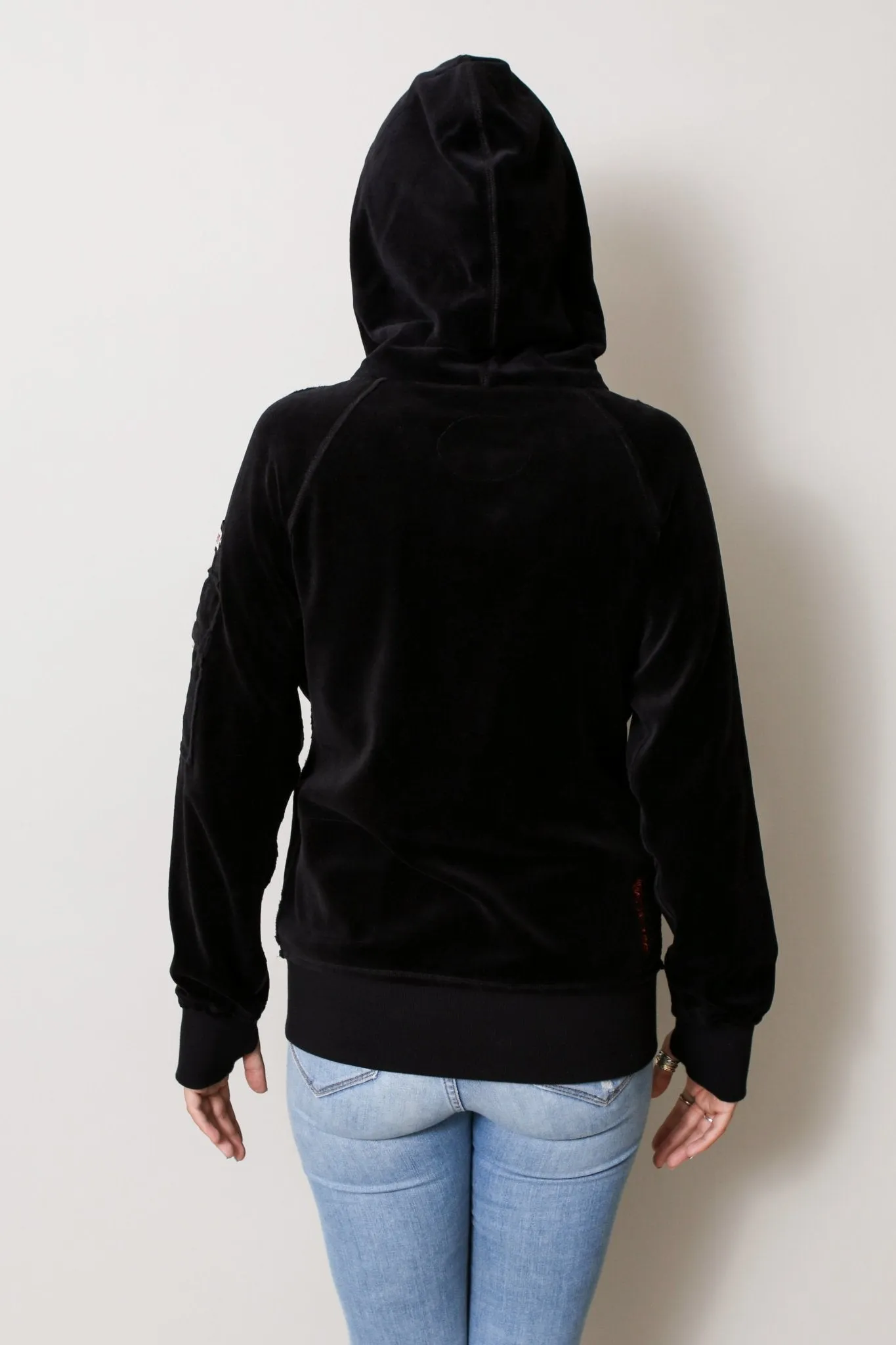 THE OLIVIA VELOUR HOODIE