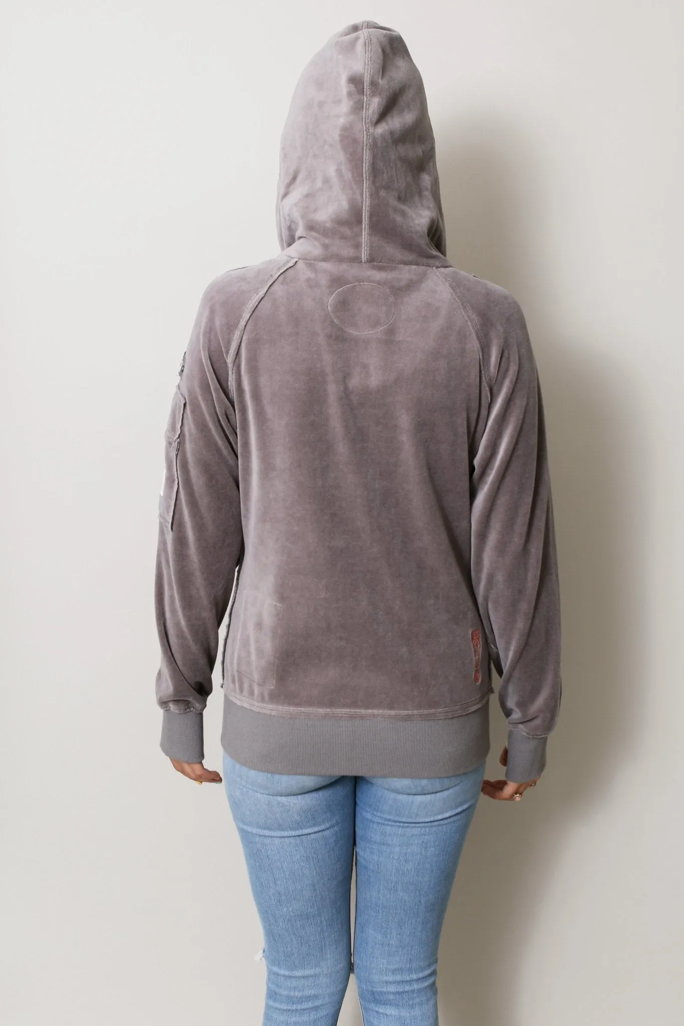 THE OLIVIA VELOUR HOODIE