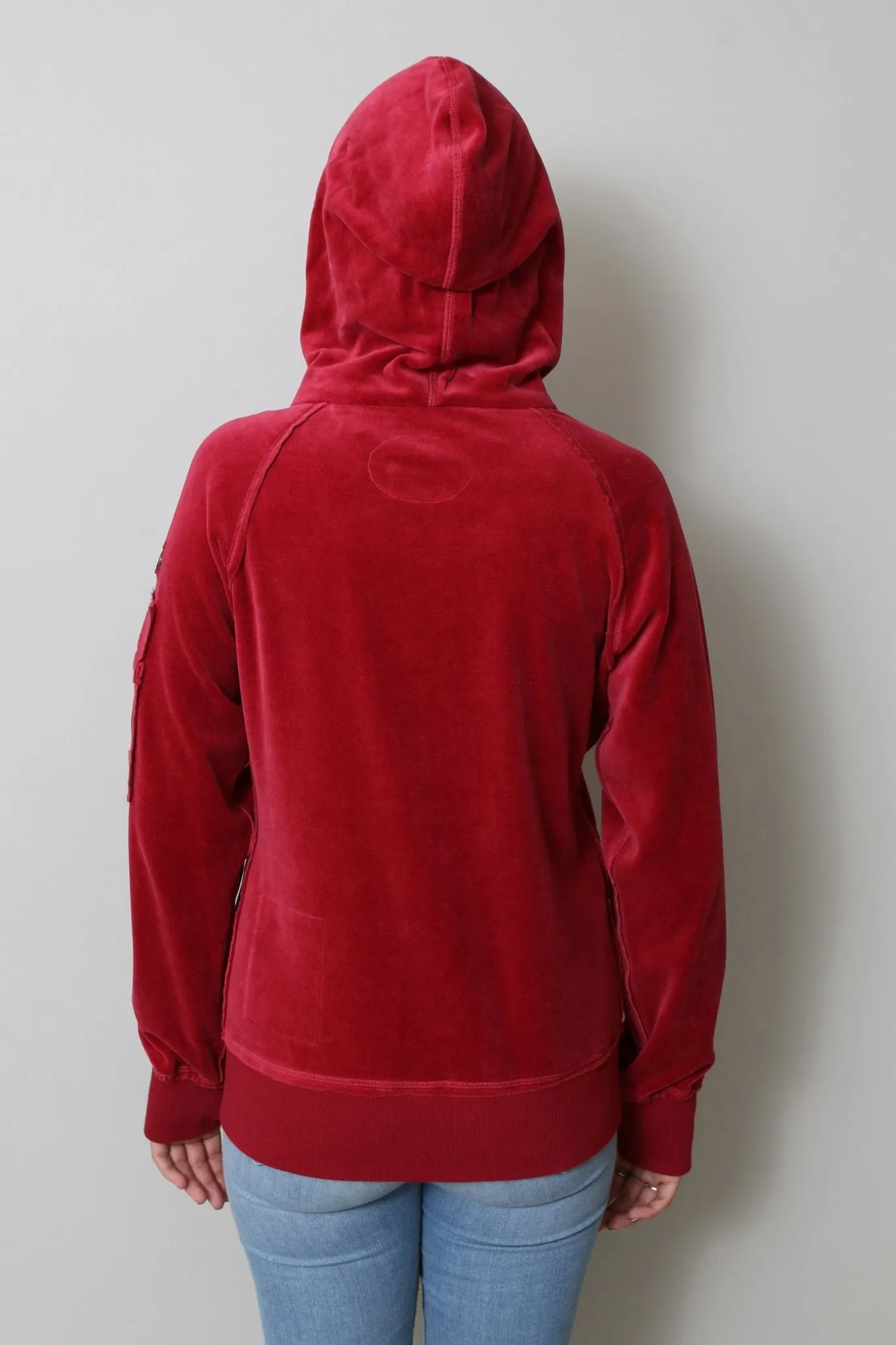 THE OLIVIA VELOUR HOODIE